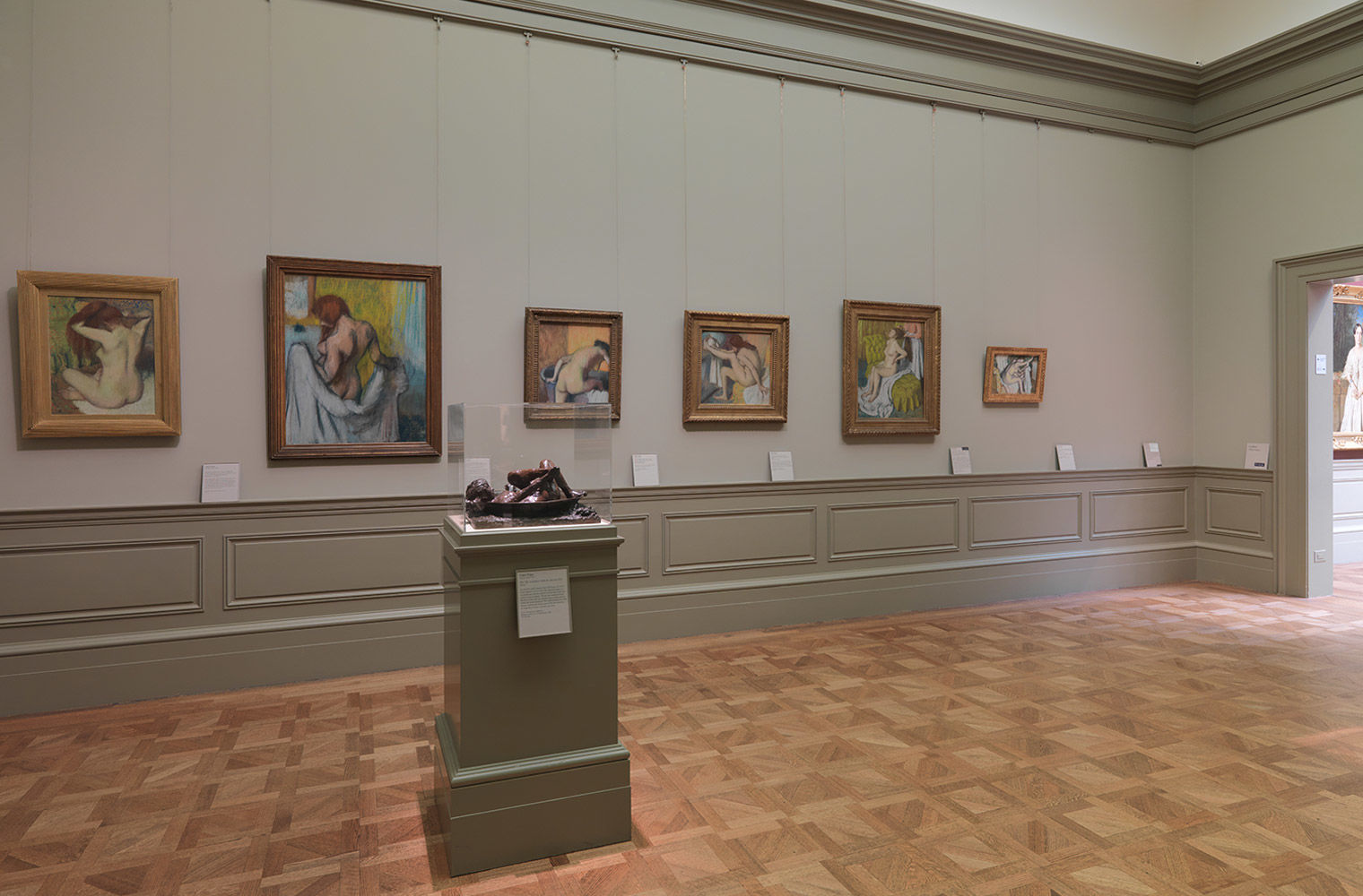 Gallery view of paintings with dancers