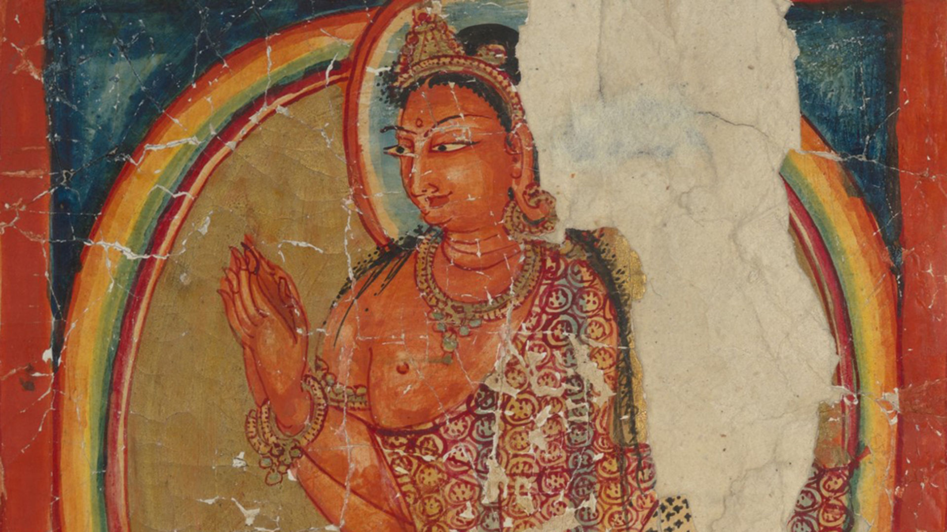 Fragmentary Leaf from an Ashtasahasrika Prajnaparamita Sutra