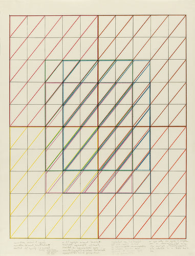 Grid with intersecting colors