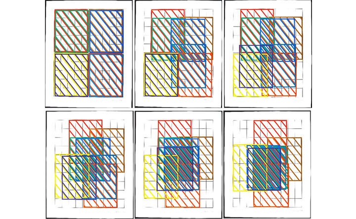 Dora Maurer's "Displacements 1-6"