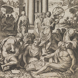 Detail of a Renaissance etching
