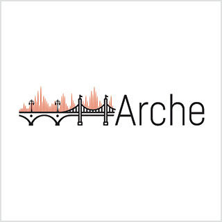 The ARCHE collaboration logo depicting a series of linked arch bridges