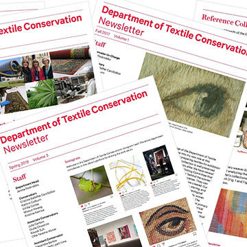 Textile Conservation newsletters promo