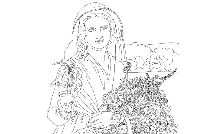 coloring pages for artists