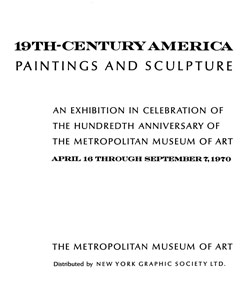 Nineteenth Century America Paintings And Sculpture Metpublications The Metropolitan Museum Of Art