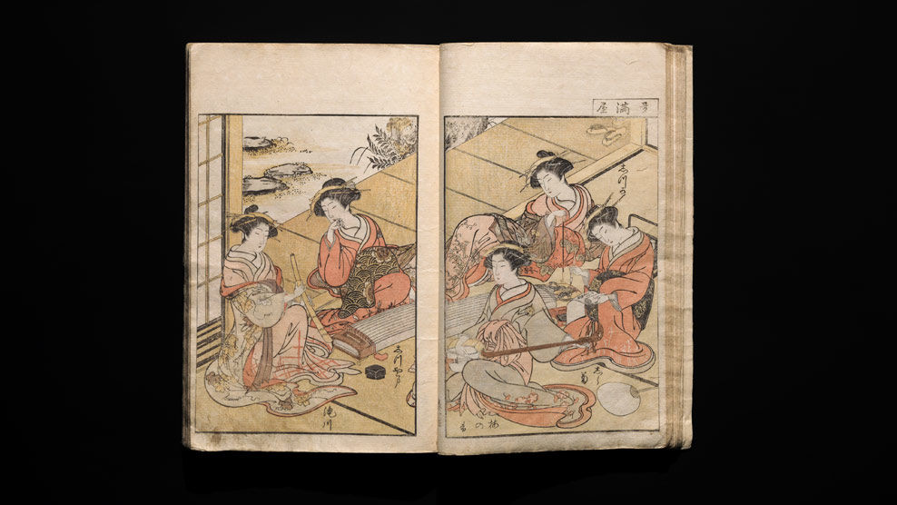 Katsukawa Shunshō (1726–1792) and Kitao Shigemasa (1739–1820), <i>Mirror of Yoshiwara Beauties</i>, 1776