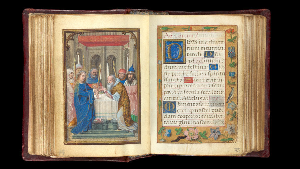 The Presentation in the Temple (Mary and Joseph take the infant Jesus to the Temple in Jerusalem)