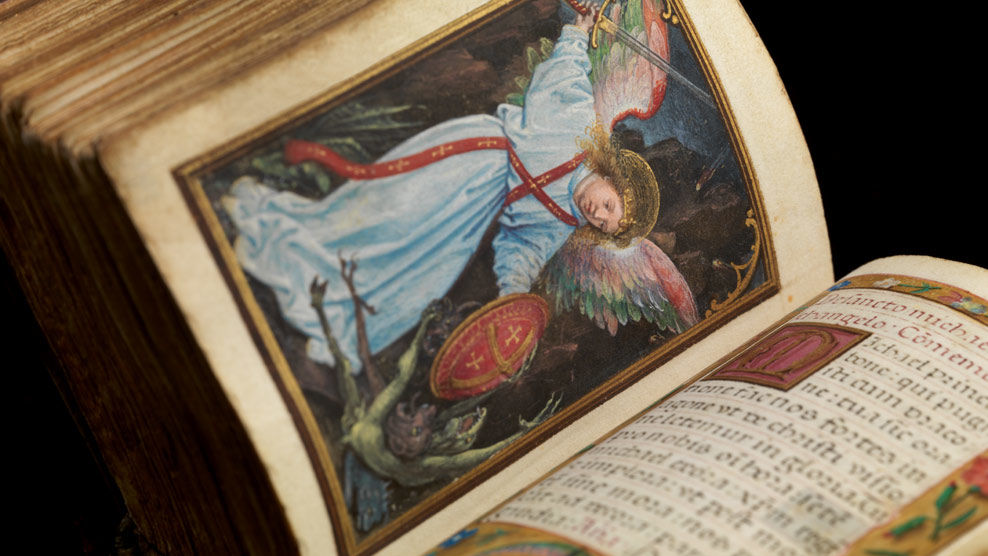 The Archangel Michael defeating Satan (detail)
