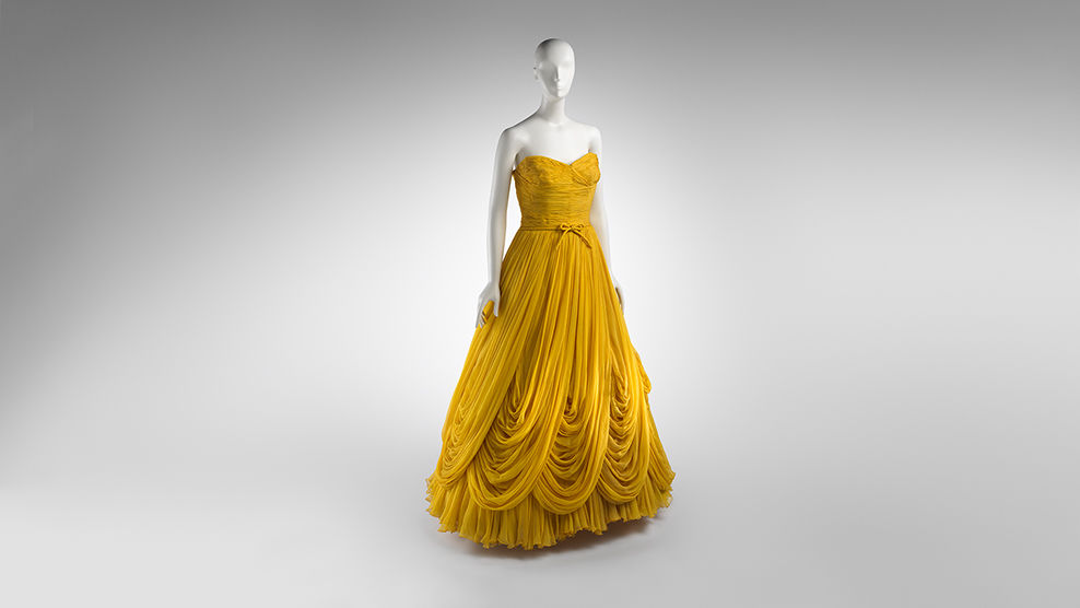 Jean Dessès (French, 1904–1970). Evening dress, fall/winter 1953–54. Silk. Promised gift of Sandy Schreier (L.2018.61.35)
