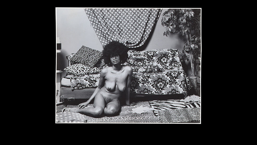 Mickalene Thomas (American, b. 1971). <em>(If Loving you is Wrong) I Don’t Want to Be Right</em>, 2006.<br /> Gelatin silver print, 4 x 5 in. (10 x 12.8 cm). <br />Promised Gift of Ann Tenenbaum and Thomas H. Lee © 2020 Mickalene Thomas/Artists Rights Society (ARS), New York