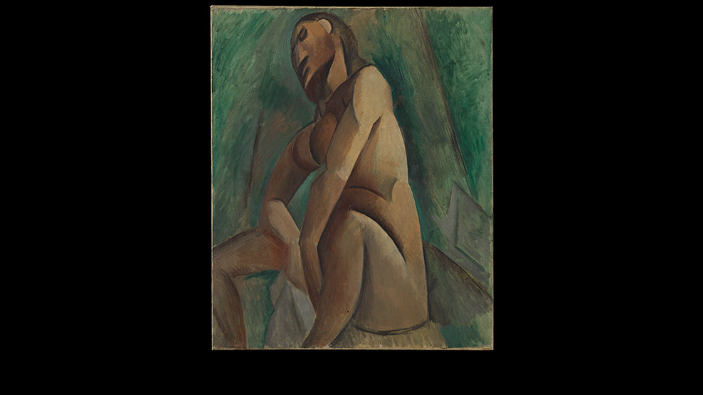 Pablo Picasso (Spanish, 1881–1973). <em>Seated Female Figure</em>, 1908. Leonard A. Lauder Cubist Collection, Purchase, Leonard A. Lauder Gift, in celebration of the Museum's 150th Anniversary, 2018 (2018.759)
