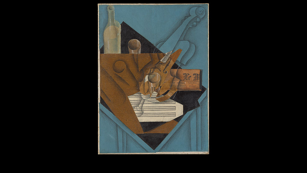 Juan Gris (Spanish, 1887–1927). <em>Musician's Table</em>, 1914. Leonard A. Lauder Cubist Collection, Purchase, Leonard A. Lauder Gift, in celebration of the Museum's 150th Anniversary, 2018 (2018.216)