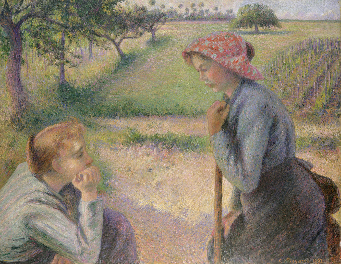 Two Young Peasant Women