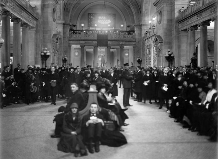 Attendees to a concert by The Symphony Society of New York