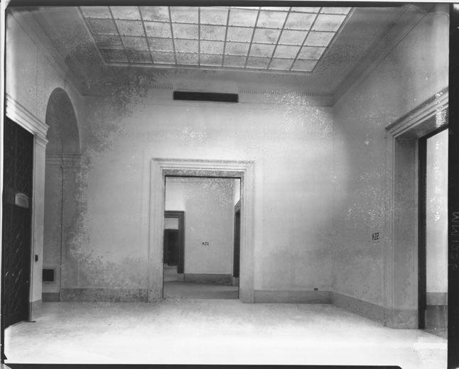 The Metropolitan Museum of Art, Wing K, second floor, room 22; View looking southwest into room 23, during construction. Photographed February 1925