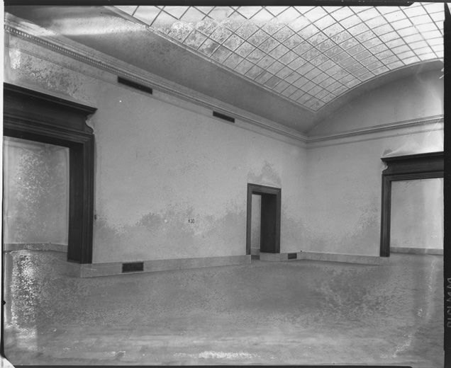 The Metropolitan Museum of Art, Wing K, second floor, room 30; View facing northwest, during construction. Photographed February 1925
