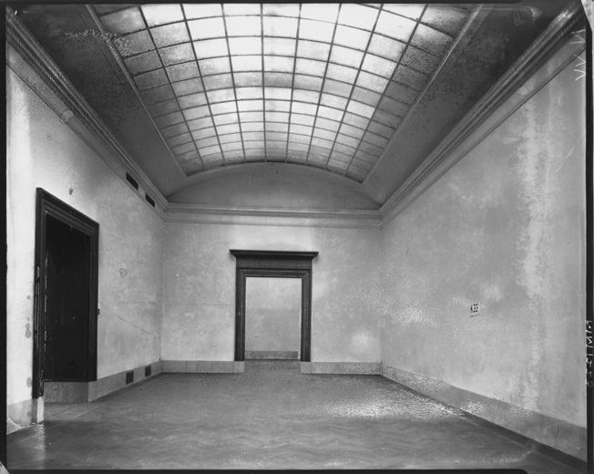 The Metropolitan Museum of Art, Wing K, second floor, room 33; View facing northwest, during construction. Photographed February 1925