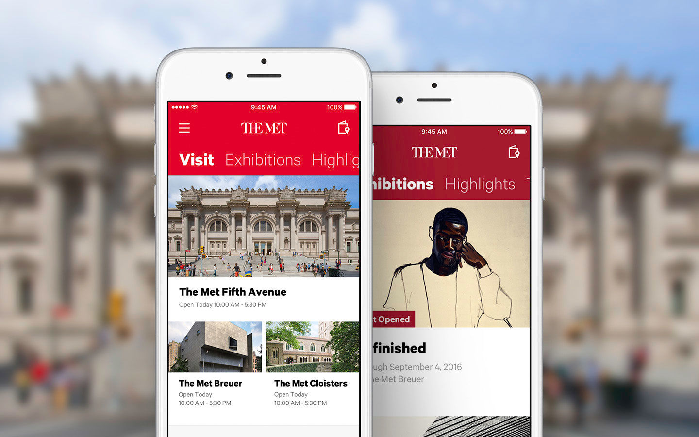 Screenshot of The Met's refreshed flagship app