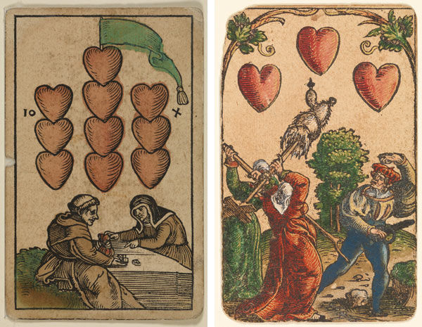 Suit of Hearts, from The Playing Cards of Peter Flötner