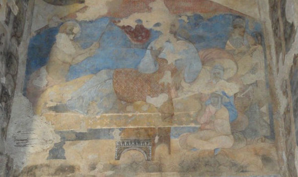 Umayyad Frescoes at Qasr Amra, Jordan