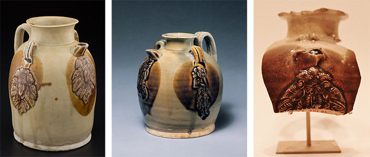 Three fragments of ceramics