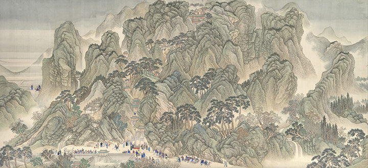 The Kangxi Emperor's Southern Inspection Tour, Scroll Three: Ji'nan to Mount Tai