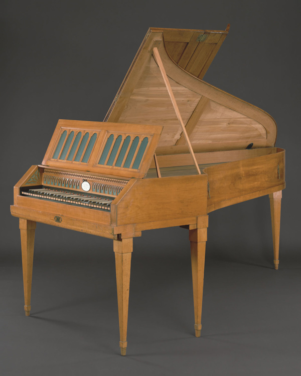 Ferdinand Hofmann (Austrian, 1756–1829). Grand piano, ca. 1790. Cherry wood, various other materials. The Metropolitan Museum of Art, New York, Gift of Geraldine C. Herzfeld, in memory of her husband, Monroe Eliot Hemmerdinger, 1984 (1984.34)