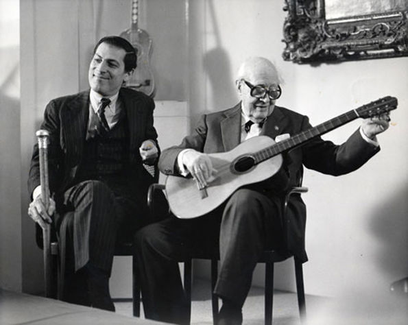 Philippe de Montebello with Andrés Segovia, 1986