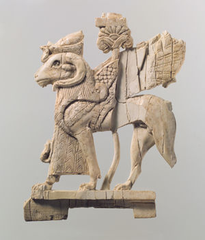 Openwork plaque with ram-headed sphinx (57.80.2)