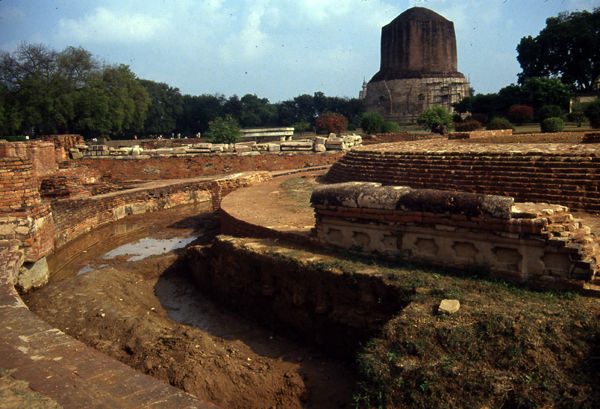 Sarnath where the Buddha taught the first sermon