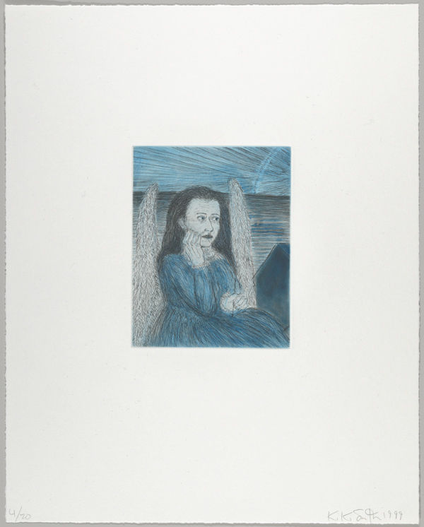 Kiki Smith (American, b. 1954); Melancholia from the portfolio Blue Series, 1999