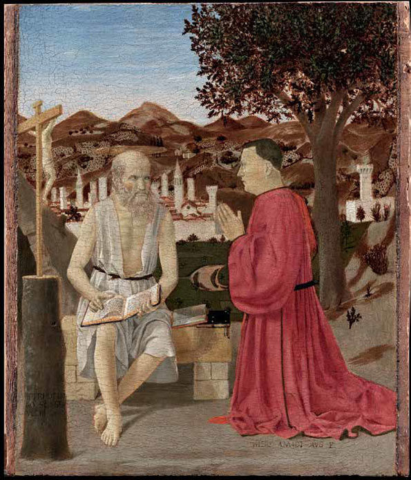 Piero della Francesca, Saint Jerome and a Supplicant