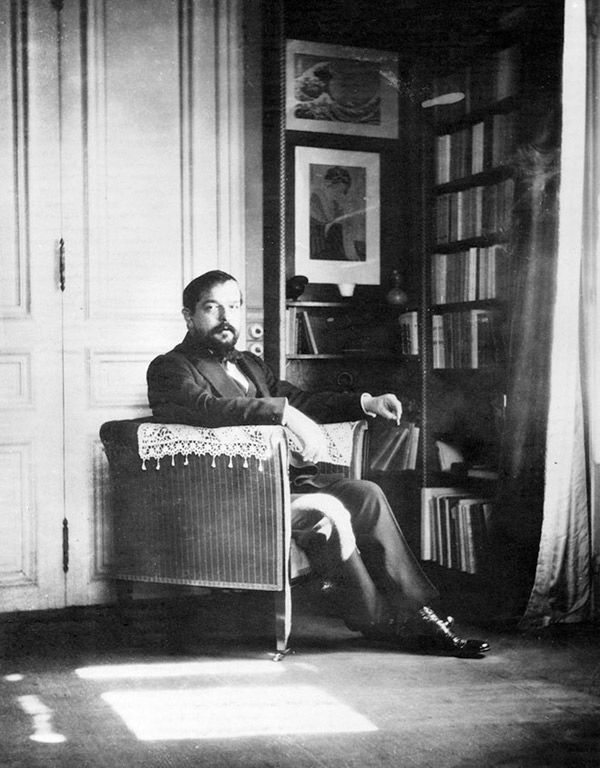 Claude Debussy in his Paris studio, photographed by Igor Stravinsky in 1910. Paul Sacher Foundation, Basel