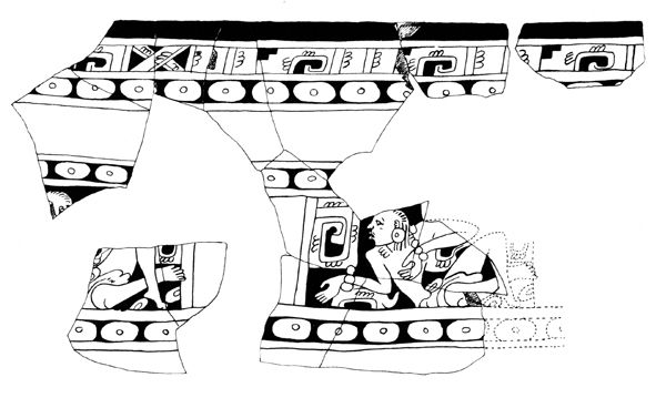 Heinrich Berlin; drawing of a pottery type from the site of Jonuta, Tabasco