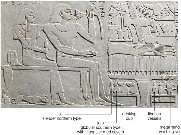 Detail of stela of the overseer of the fortress Intef