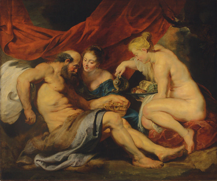 Peter Paul Rubens, Lot and His Daughters (Dok. The Met)