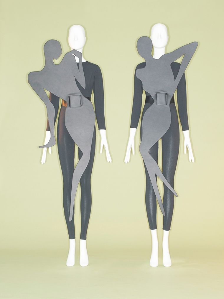 "Vogueing" silhouette designed by Jeremy Scott.