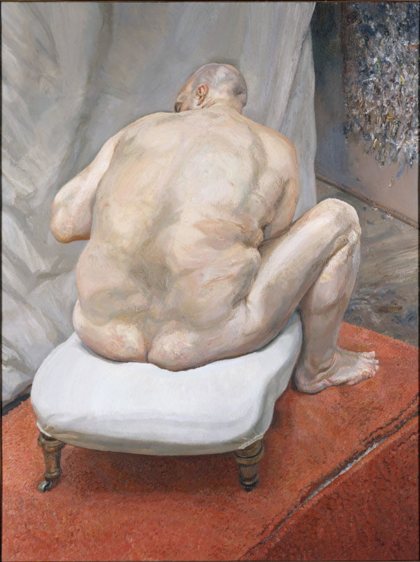 Lucian Freud (British [born Germany], 1922–2011). Naked Man, Back View, 1991–92. Oil on canvas; 72 x 54 in. (182.9 x 137.2 cm). The Metropolitan Museum of Art, New York, Purchase, Lila Acheson Wallace Gift, 1993 (1993.71)