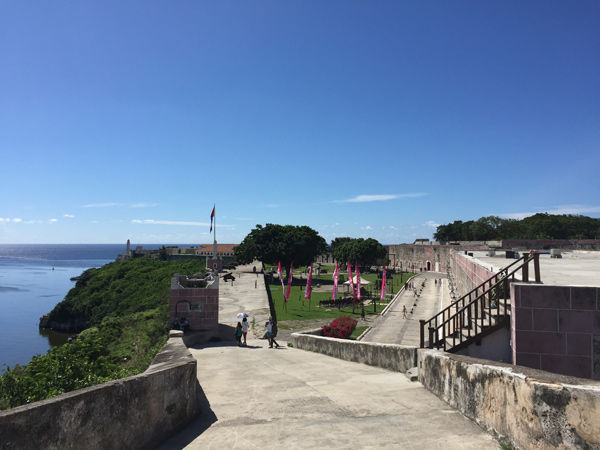 View from the top of the Fortaleza de San Carlos de la Cabaña