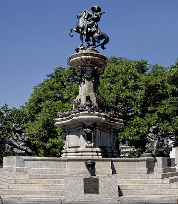 Frederick William MacMonnies (American, 1863-1937). Pioneer Monument, 1907-11