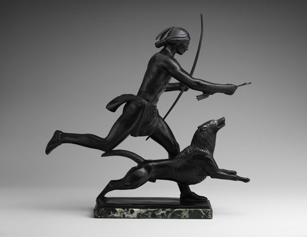 Paul Manship (American, 1885-1966). Indian Hunter and His Dog, 1926
