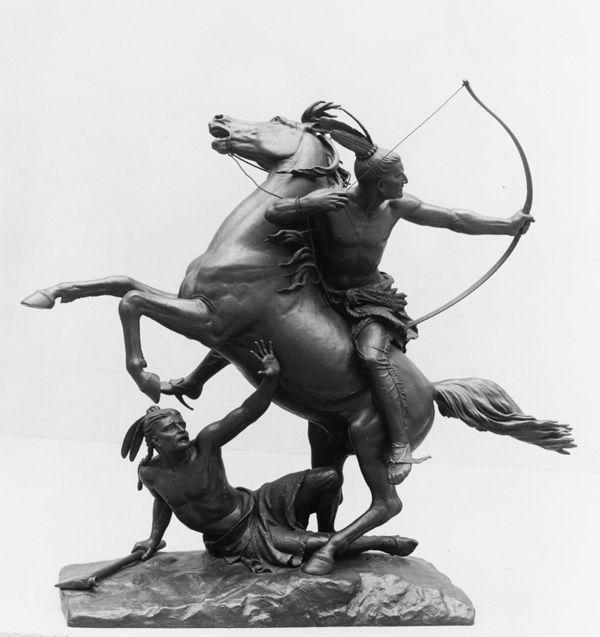 Randolph Rogers (American, 1825-1892), The Last Arrow, 1879-80 (cast 1880). Photograph, 1913