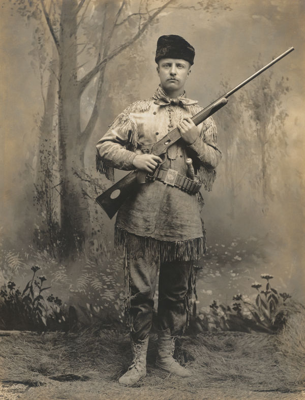 Theodore Roosevelt in Buckskins, Dakota Territory, ca. 1885
