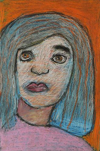 Creating Oil Pastel Self-Portraits with Kids - Keeping Life Creative