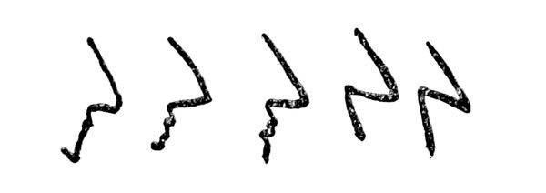 Drawing of the Letter N from Kipling's Just So Stories
