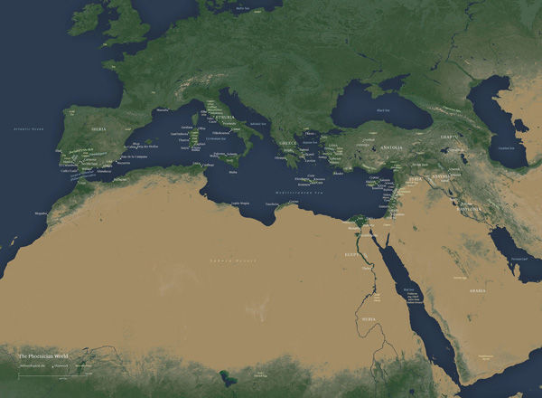 Map of the Mediterranean, Assyria to Iberia exhibition