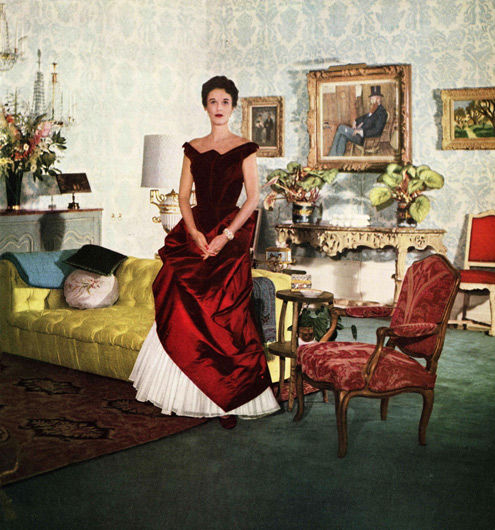 Babe Paley in Charles James Gown, 1950