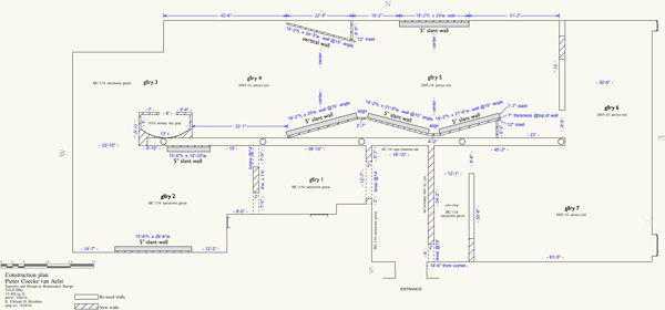 Construction plan for the exhibition