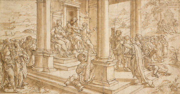 Saint Paul Defending Himself Before Agrippa (before treatment)