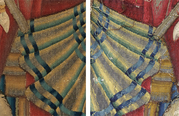 Details of the taverner's dress